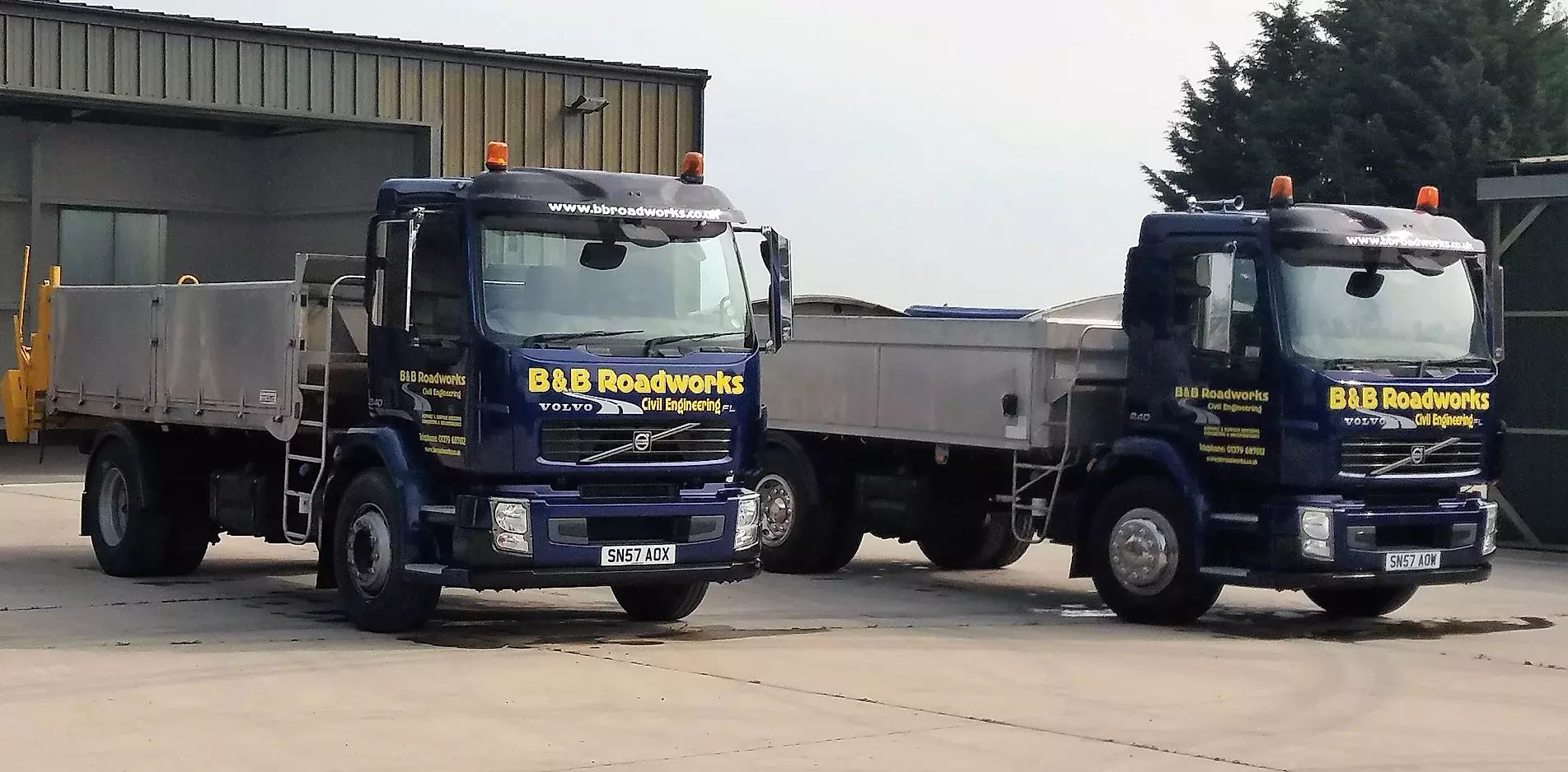 B&B Roadworks Vehicles